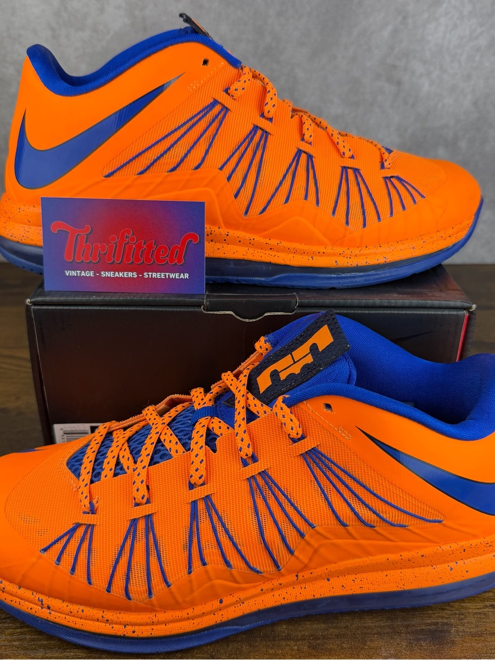 Nike Air Max LeBron 10 Low Knicks HWC Size 10.5 579765-800 Men’s Shoes OG Rare